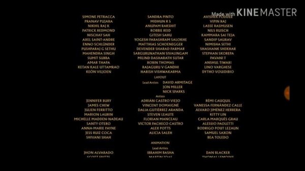 The Lion King (2019) End Credits.