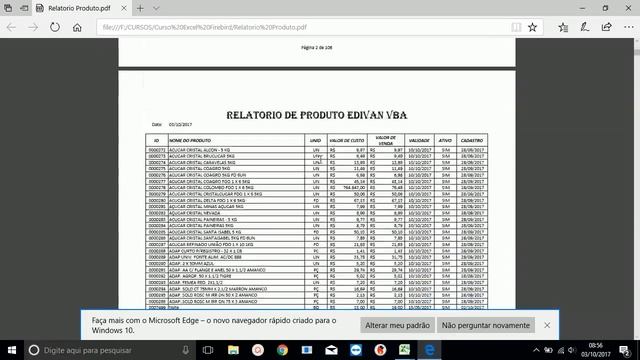CURSO DE EXCEL COM FIREBIRD CADASTRO DE PRODUTO смотреть онлайн
