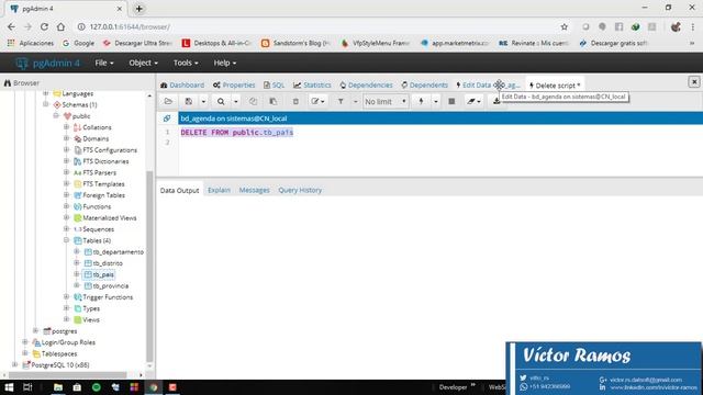 09 Eliminar registro de tabla PostgreSQL смотреть онлайн