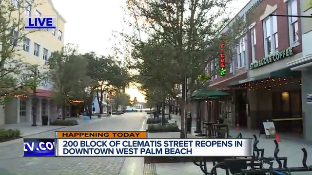 200 block of Clematis Street reopens Thursday смотреть онлайн