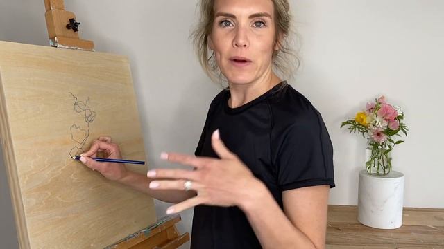How to Improve Your Drawing and Painting Skills - Blind Contour Drawing Demo Part One смотреть онлайн