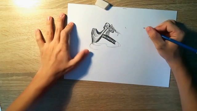 How to draw Balenciaga shoe смотреть онлайн