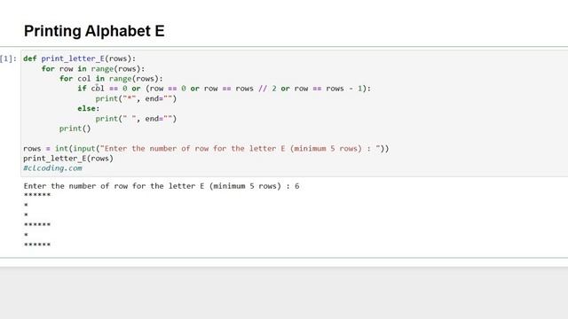 100 Days Python Loop Challenge | Day : 10 Printing Alphabet E смотреть онлайн