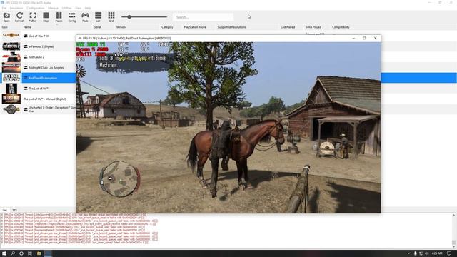 Red Dead Redemption 1 Rpcs3 0.0.10  Ryzen 5 2600