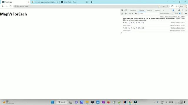 Interview question for web developer | map() vs forEach() смотреть онлайн