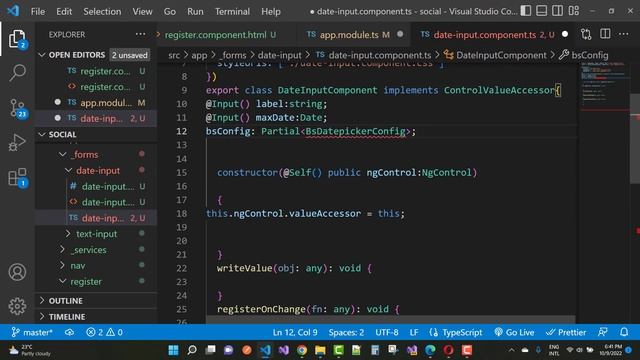 Angular Tutorial for Beginners 51: BsDatepicker, Reusable Date input in Hindi смотреть онлайн