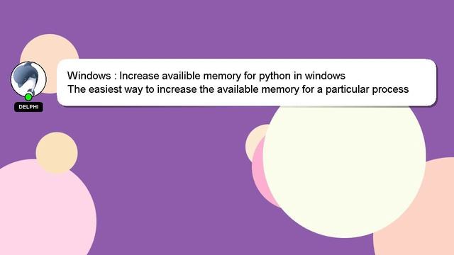 Windows : Increase availible memory for python in windows смотреть онлайн