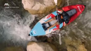 Надувной каяк Aqua Marina STEAM. Одноместный надувной каяк 10’3″и двухместный каяк 13’6″