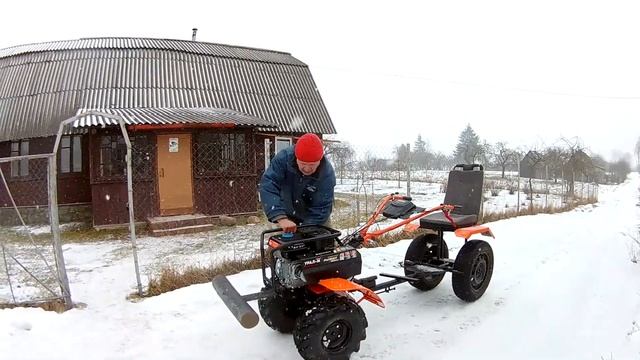 мой самодельный адаптер к мотоблоку Патриот Урал М первый выезд смотреть онлайн