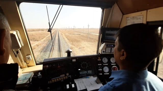 ТЭП33А GE на автопилоте в Алтынколь. смотреть онлайн