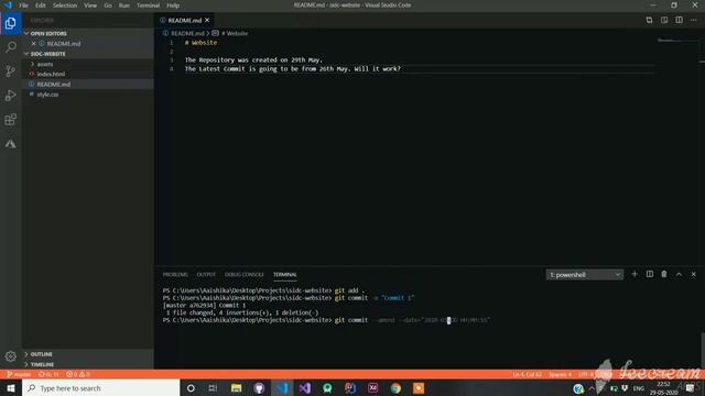 How to Push Git Commits in the Past? ? смотреть онлайн