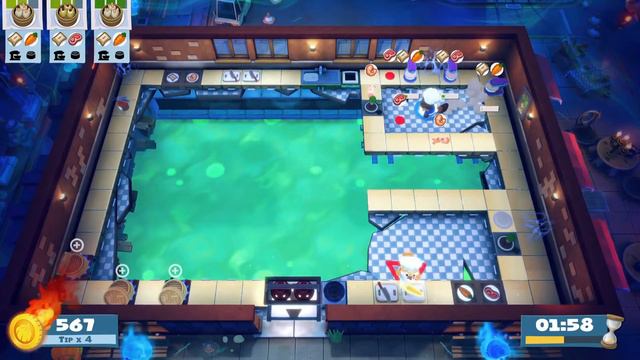 Overcooked! All You Can Eat Night Of The Hangry Horde Kevin 2 4 Stars