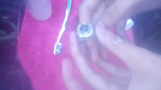 После чистки серебренное кольцо №2