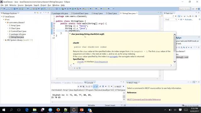 JavaClasses4 Arrays, String, StringBuffer, StringBuilder смотреть онлайн