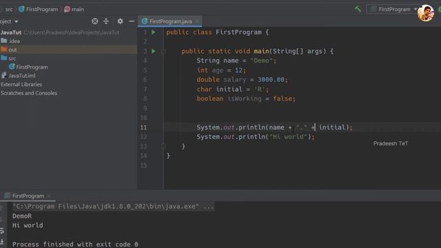 Variables and Data types in Java | Java tutorial in Tamil смотреть онлайн