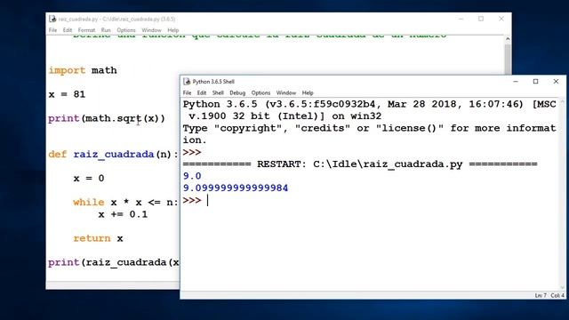 Python - Nivel 18 - Reto 3 - Función raíz cuadrada смотреть онлайн