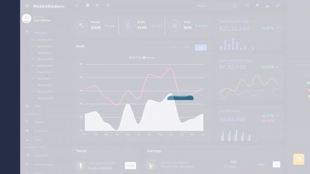 Most Useful Bootstrap Admin Dashboard – WebkitX Admin Template