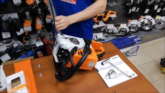 Бензопила Stihl MS 230 ( Распаковка, сборка)