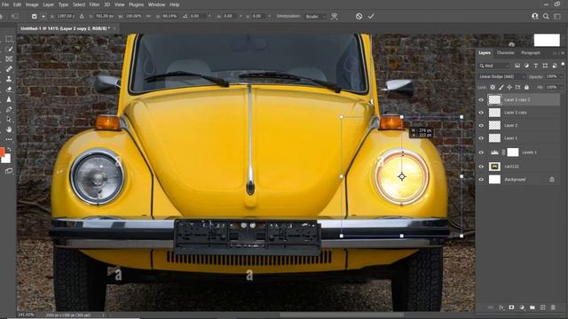 Car Head light on/off photoshop (how to create car headlight photoshop ) photoshop tutorial 2022 смотреть онлайн