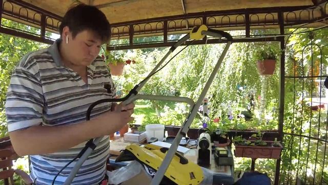 Распаковка и тест АККУМУЛЯТОРНАЯ ГАЗОНОКОСИЛКА Kärcher LMO 18-36 BATTERY SET