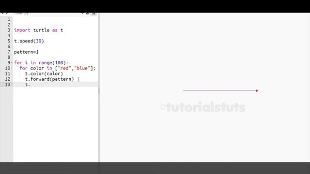 Hexagon Pattern in Python Turtle | Python turtle graphics tutorial смотреть онлайн