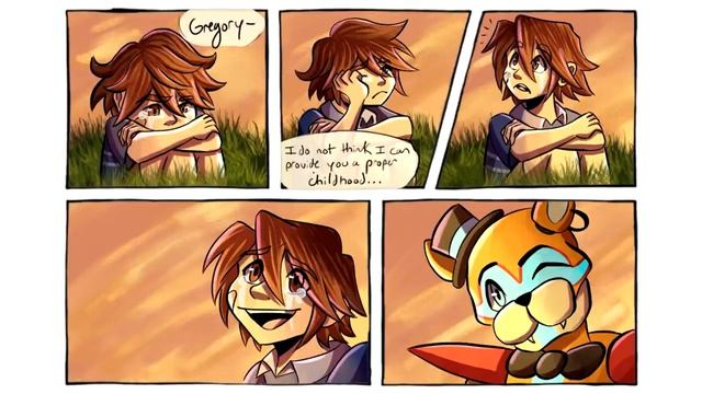 ФРЕДДИ УСЫНОВЛЯЕТ ГРЕГОРИ!|| FNAF Security Breach озвучка комиксов на русском Comic Dub RUS/РУС смотреть онлайн