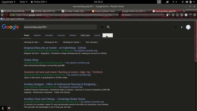 Hack Dersleri 2. Bölüm Kali Linux Kurulumu Sonrası Ayarlar SQL İnjection, SQL Açıklı Site Bulmak смотреть онлайн