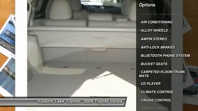 2009 Toyota Venza At Folsom Lake Toyota In Folsom 9U004428