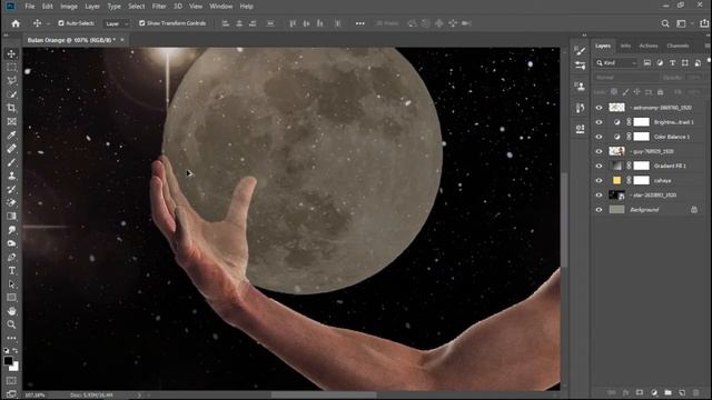 Cara Manipulasi Foto Manusia Dan Bulan | Photoshop | Lolong KIla' смотреть онлайн