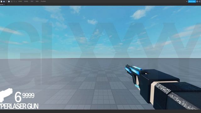 Blue Hyperlaser Gun Viewmodel (Moon Animator) смотреть онлайн
