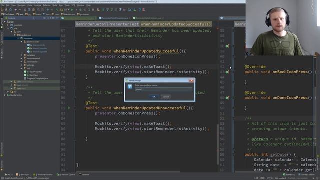 Let's build an Android App | Managing Fragments, Building MVP Components | Postrainer смотреть онлайн