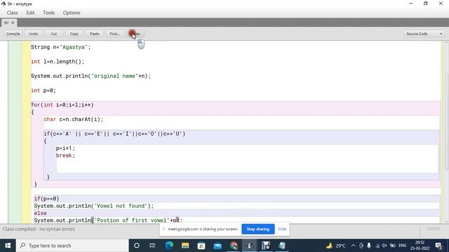 String Buffer Class in Java смотреть онлайн