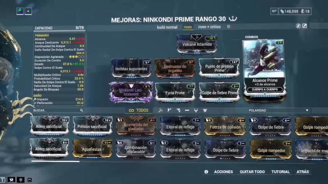 WARFRAME | Ninkondi Prime Build | Con y sin riven смотреть онлайн