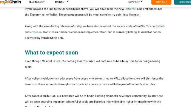ParallelChain выходит в Mainnet