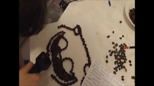 Идея подарка.  Чеширский кот из кофейных зерен/Gift Idea. Cheshire Cat from coffee beans