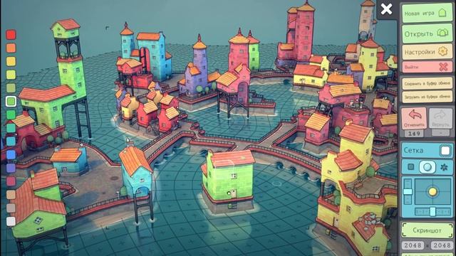 Геймплей игры Townscaper к обзору смотреть онлайн