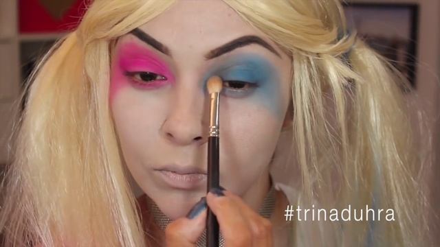 Harley Quinn Halloween Makeup Tutorial | Suicide Squad - TrinaDuhra смотреть онлайн