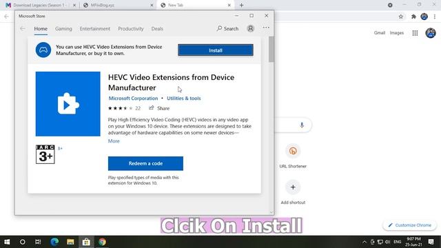 Quick Fix HEVC Video Extensions Codec Missing 0xc00d5212 Error Windows 10 смотреть онлайн