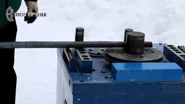 Машина гибочная МГА (станок для гибки арматуры), гибка прутка смотреть онлайн