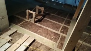 Утепление перекрытия каменной ватой.