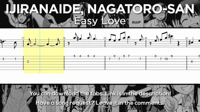 Don't Toy with Me, Miss Nagatoro OP - Easy Love Guitar Tutorial [TABS] (Easy) смотреть онлайн