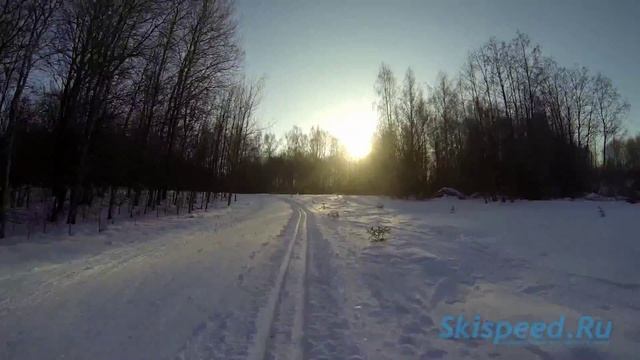 Дистанция Лыжни России 2014 в Подолино Ярославль (круг 3 км.) смотреть онлайн