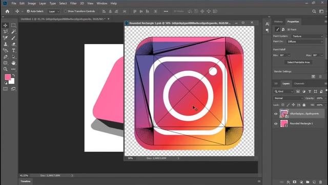 How to make a 3d object in Photoshop [Photoshop Tutorial #5] смотреть онлайн