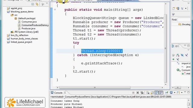 The BlockingQueue Interface смотреть онлайн