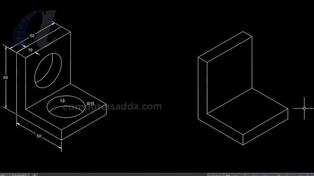 AutoCAD Isometric Telugu Tutorials || #4 || Practicals ||computersadda.com смотреть онлайн
