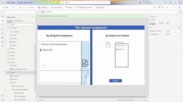 File Upload Component In Power Apps(Generate)