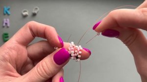 Как сделать кольцо зайчик из бисера в технике крестик