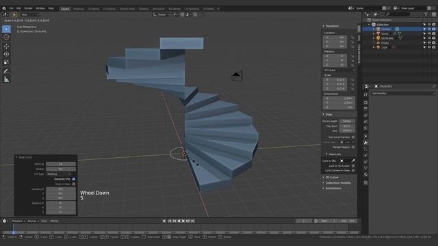 Spiral Staircase - Quick Model Tutorial - Blender 2.8 смотреть онлайн