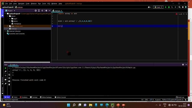 Python Array Module | Array in Python | Array Python | import array as arr #array #python #module смотреть онлайн