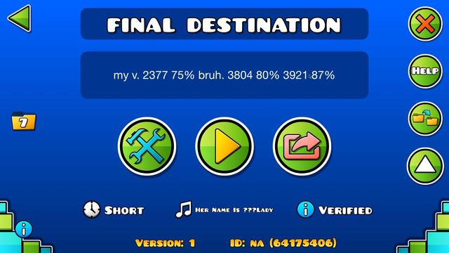 Final Destination [My Version] | Geometry Dash 2.1 смотреть онлайн